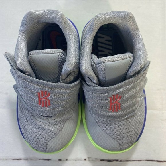 Nike Kyrie 5 Sneaker Shoe Toddler Boy Size 5C Gray Green Blue Red Aq2459-099 - Picture 7 of 9